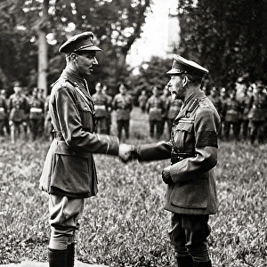 King George V and Lt Knox, Western Front, WW1