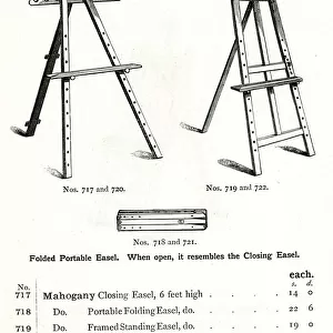Mahogany and Deal Painters Easels