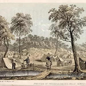Prospectors camp at Pegleg and Sailors Gully, Bendigo, Victoria, Australia