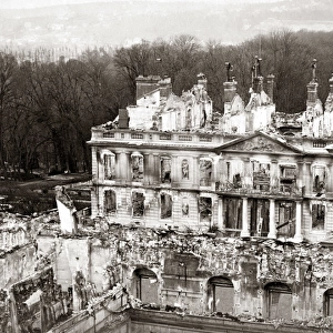 Ruined Chateau, France, 1871 St Cloud?