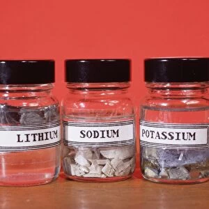 Alkali metals in jars