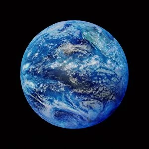 Earth centred on the Pacific Ocean