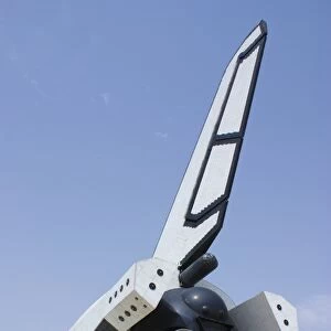 Tail of Russian space shuttle Buran