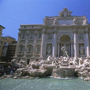 The Baroque style Trevi Fountain