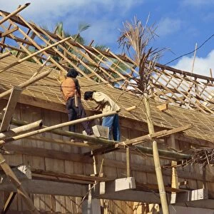 Building traditional Toraja house