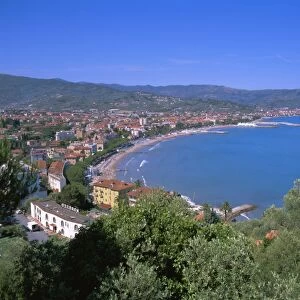 Elevated view of the coastline
