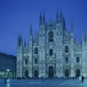 The facade of the Duomo in Milan