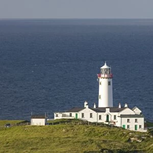 Fanad Head Lighthouse and the Atlantic Ocean, County Donegal, Ulster, Republic of Ireland