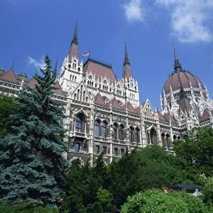 The Parliament Building in the Pest area of Budapest