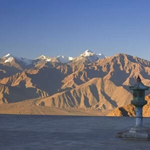 Shanti Stupa and Stok-Kangri massif