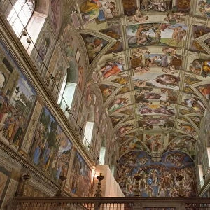 The Sistine Chapel by Michelangelo in the Vatican Museums, Rome, Lazio, Italy, Europe