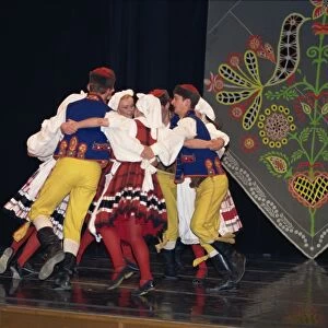 Traditional folk dancing in Prague, Czech Republic, Europe