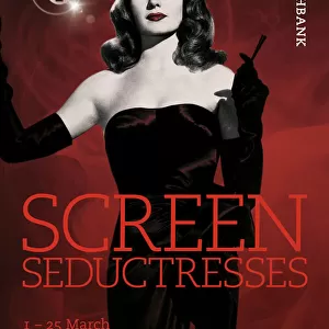 Poster for Screen Seductresses Season at BFI Southbank (1 - 25 March 2009)