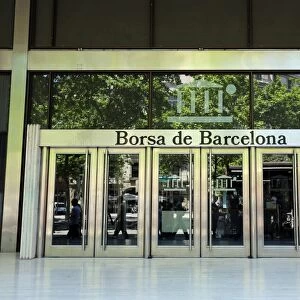 Borsa de Barcelona stock exchange, Barcelona, Spain