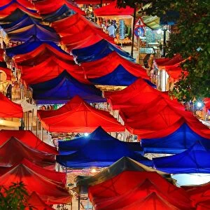 Night Market street market in Luang Prabang, Laos