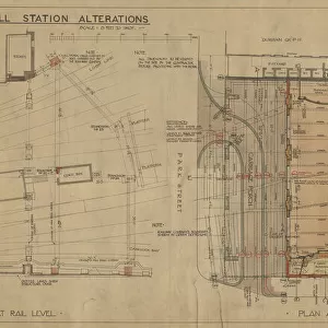 L&N. W. R Walsall Station Alterations - New Entrance and Booking Hall [1922]