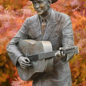 USA, Alabama, Montgomery, Hank Williams statue in downtown
