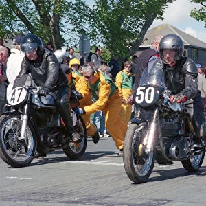 Bob Dowty (Norton) and George Cohen (Norton) 2002 TT Parade Lap