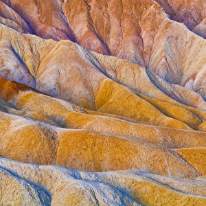 Eroded hills below Zabriskie Point, Death Valley National Park. California USA