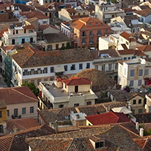 Red-roofed houses, Nafplio, Greece