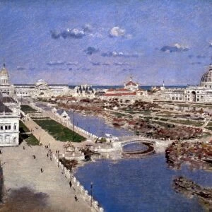 COLUMBIAN EXPOSITION, 1893. North Lagoon, Worlds Columbian Exposition, Chicago, 1893