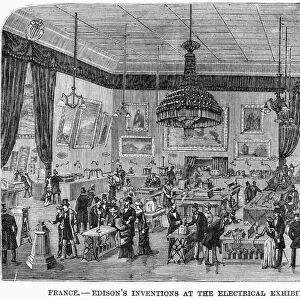 FRANCE: EXHIBITION, 1881. France - Edisons inventions at the electrical exhibition