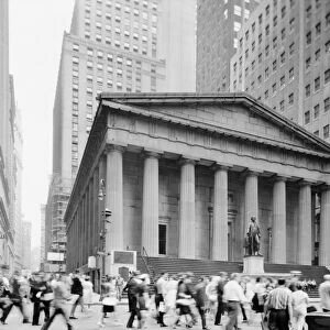 NEW YORK: FEDERAL HALL. Federal Hall at 26 Wall Street in New York City, built in 1842