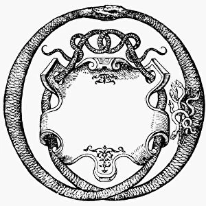 SERPENTS, 1559. Entwined serpents, a symbol of physical and spiritual union