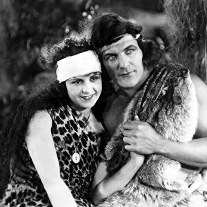 TARZAN, 1918. Elmo K. Lincoln and Enid Markey as Tarzan and Jane in The Romance of Tarzan, 1918