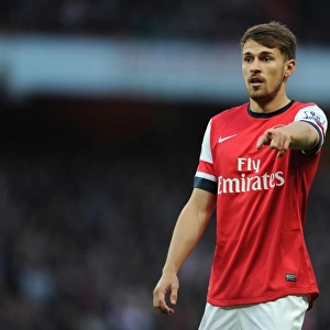 Aaron Ramsey in Action: Arsenal vs Newcastle United, Premier League 2013/14