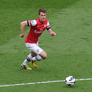 Aaron Ramsey (Arsenal). Arsenal 1: 1 Manchester United. Barclays Premier League. Emirates Stadium