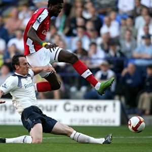 Adebayor Leaps Over O'Brien: Arsenal vs. Bolton Wanderers, Barclays Premier League (2008-2009)
