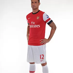 Arsenal 2013-14 Squad: Olivier Giroud at the Team Photocall