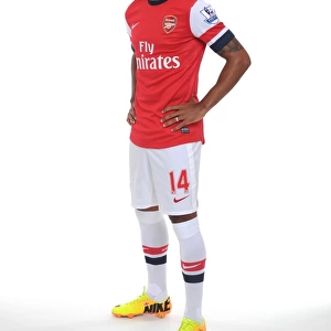 Arsenal 2013-14 Squad: Theo Walcott at the Team Photocall
