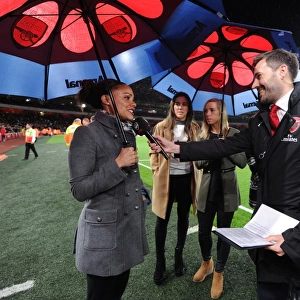 Arsenal vs. Liverpool: Alex Scott's Half-Time Interview (2015/16)