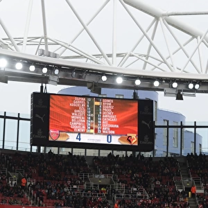 Arsenal vs. Watford: Emirates Stadium Scoreboard - Premier League 2015-16