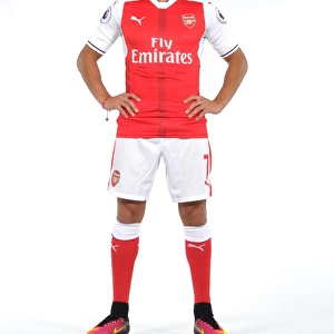 Arsenal's Alexis Sanchez at 2016-17 First Team Photocall