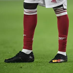 Arsenal's Bukayo Saka in Action against Aston Villa in the Premier League (2020-21)