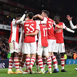 Arsenal's Charlie Patino Celebrates Fifth Goal in Carabao Cup Quarterfinal Victory over Sunderland