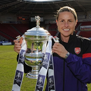 Arsenal's Kelly Smith Lifts FA Women's Cup after Victory over Bristol Academy