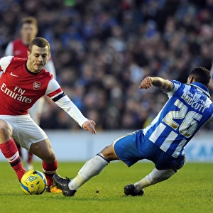 Arsenal's Midfield Showdown: Jack Wilshere vs. Liam Bridcutt - FA Cup Clash between Arsenal and Brighton & Hove Albion