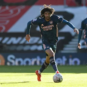 Arsenal's Mohamed Elneny in FA Cup Action: Southampton vs Arsenal (2021)