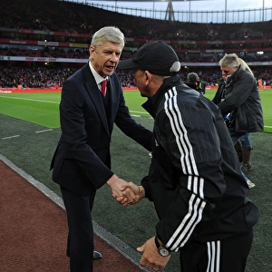 Arsene Wenger and Tony Pulis: A Pre-Match Handshake at the Emirates Stadium (2015-16)