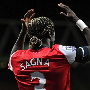 Bacary Sagna in Action: Arsenal vs. West Ham United, Premier League 2013-14