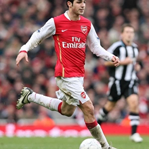 Cesc Fabregas in Action: Arsenal's 3-0 FA Cup Victory over Newcastle United, Emirates Stadium (January 2008)
