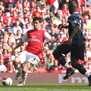 Cesc Fabregas breaks through to score the 2nd Arsenal goal