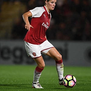 Dominique Janssen in Action: Arsenal Women vs Everton Ladies Pre-Season Friendly