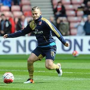 Jack Wilshere Gears Up: Arsenal's Midfielder Prepares for Sunderland Showdown (Premier League 2015-16)