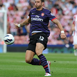 Olivier Giroud in Action: Stoke City vs Arsenal, Premier League 2012-13