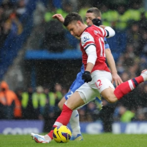 Olivier Giroud (Arsenal). Chelsea 2: 1 Arsenal. Barclays Premier League. Stamford Bridge, 20 / 1 / 13
